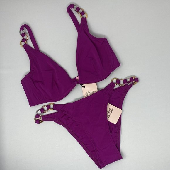 Agent Provocateur Kayla Pink Bikini Set NWT - Picture 7 of 11